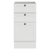 Bajo Mesada de Cocina 40 x 60 cm 3 Cajones (Sin Mesada) Blanco Vik Madesa