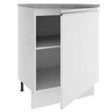 Bajo Mesada Madesa Glamy 60 x 60 cm 1 Puerta (Con Mesada) Blanco