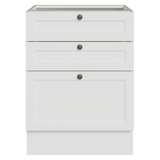 Bajo Mesada de Cocina 60 x 60 cm 3 Cajones (Sin Mesada) Blanco Vik Madesa