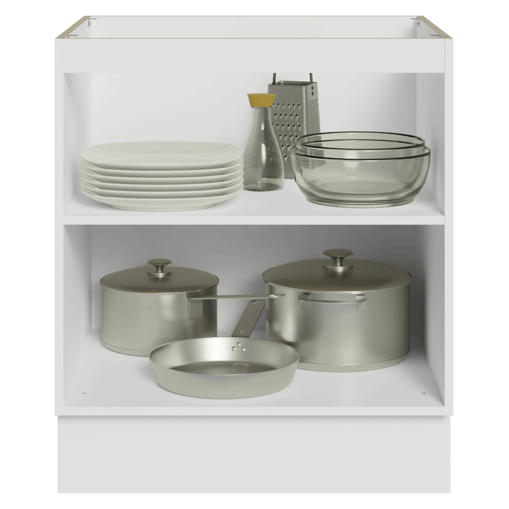 Bajo Mesada de Cocina 70 x 60 cm 2 Puertas (Sin Mesada) Blanco/Azul Vik Madesa