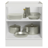 Bajo Mesada de Cocina 70 x 60 cm 2 Puertas (Sin Mesada) Blanco/Verde Vik Madesa