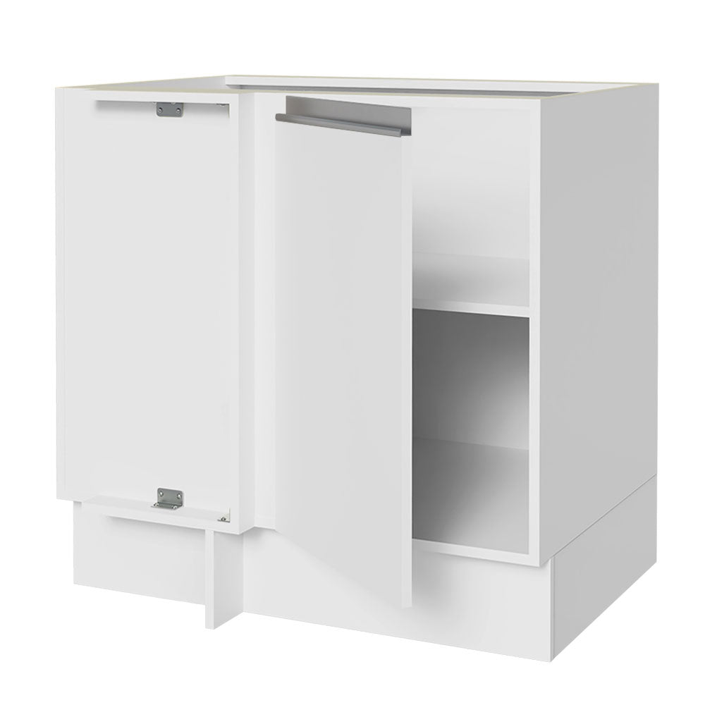 Bajo Mesada Esquinero 1 Puerta 60 cm Profundidad (Sin Mesada) Blanco Glamy Madesa