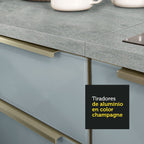 Bajo Mesada 80 x 64 cm 1 Puerta (Sin Mesada) 80 x 60 Blanco/Gris Lux Madesa