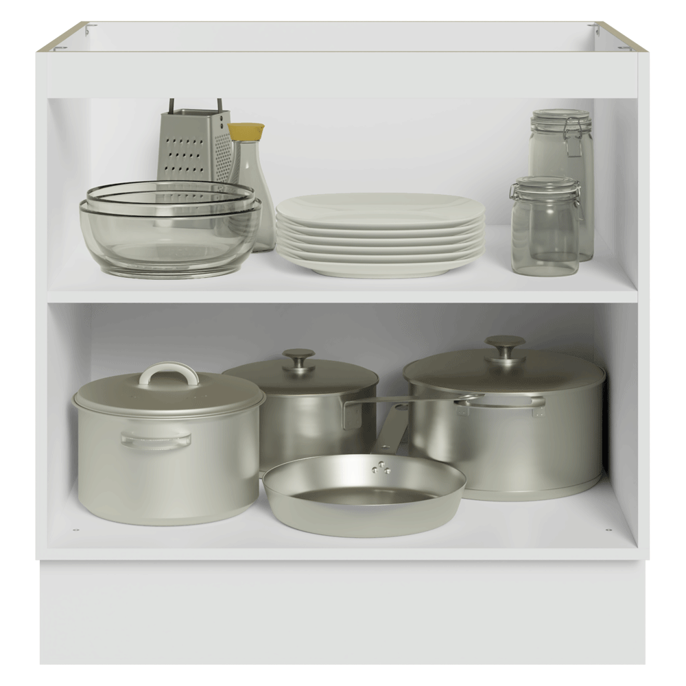 Bajo Mesada de Cocina 80 x 60 cm 2 Puertas (Sin Mesada) Blanco Vik Madesa