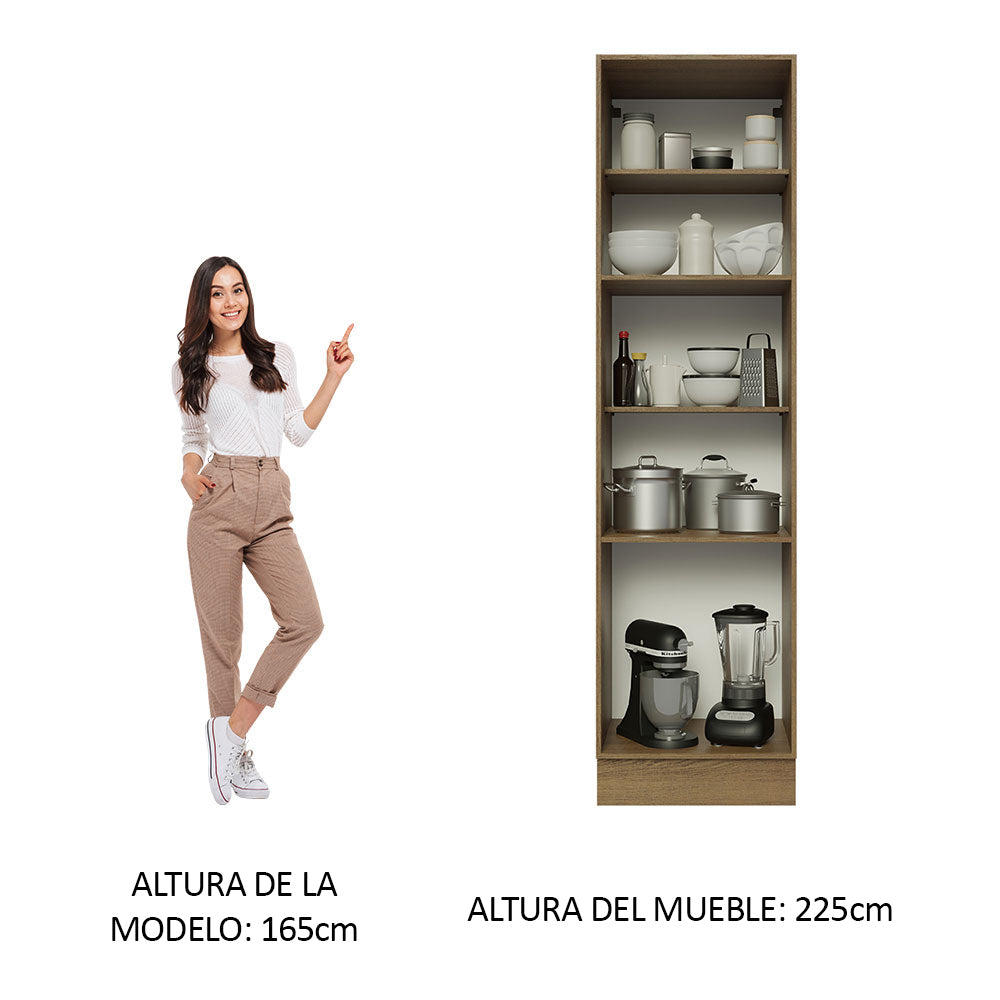 Despensero Madesa Glamy 60 x 60 cm 3 Puertas Marrón/Blanco