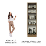 Despensero Madesa Glamy 60 x 60 cm 3 Puertas Marrón/Blanco
