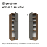 Despensero 60 x 60 cm 3 Puertas Marrón/Gris Vik Madesa
