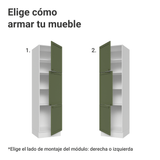 Despensero 60 x 60 cm 3 Puertas Blanco/Verde Vik Madesa