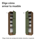 Despensero 60 x 60 cm 3 Puertas Marrón/Verde Vik Madesa