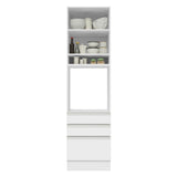Despensero Madesa Glamy 60 x 60 cm 1 Puerta 3 Cajones Blanco