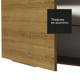 Mueble de Cocina para Horno 60 x 60 cm 1 Puerta 3 Cajones Marrón Stella Madesa