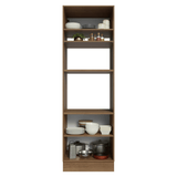 Mueble de cocina para Horno/ microondas 70 x 60 cm 3 Puertas Marrón/Gris Vik Madesa