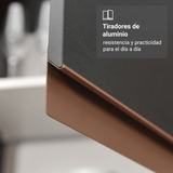 Bajo Messada para Rincón del Café Madesa Reims 2 Puertas Negro