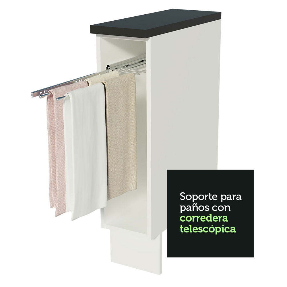 Bajo Mesada Cocina Porta Repasador 100% MDF Blanco Acordes Madesa
