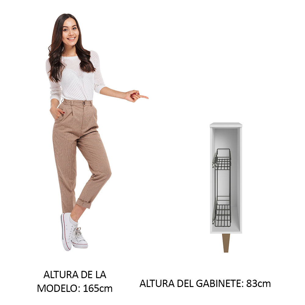 Especiero para Cocina 20cm Blanco Reims