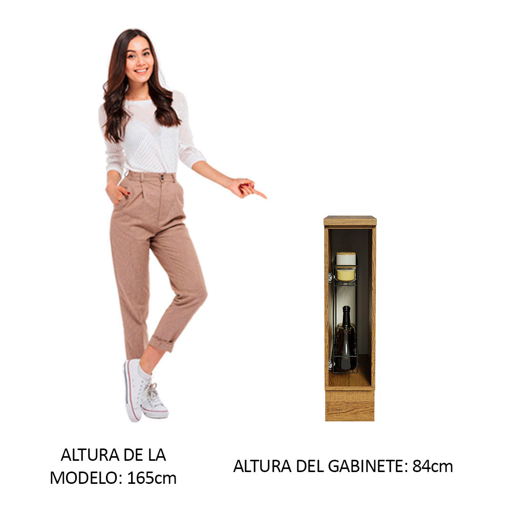 Especiero para Cocina 20cm Marrón (Con Tapa) Glamy y Agata