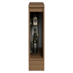 Bajo Mesada 20 cm 1 Puerta (Con Mesada) Especiero Marrón/Negro Lux Madesa