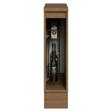 Bajo Mesada Especiero 20 cm 1 Puerta (Con Mesada) Marrón/Negro Lux Madesa