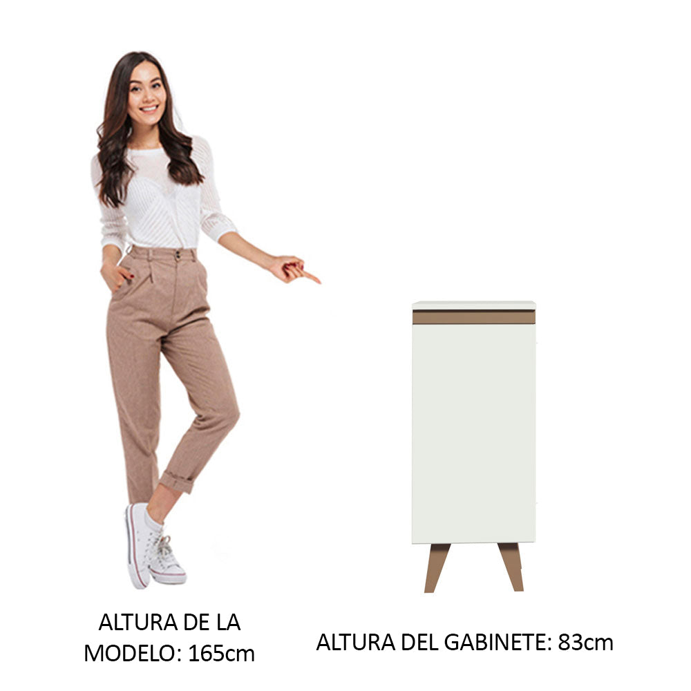 Bajo Mesada Reims 35 cm 1 Puerta Blanco
