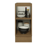 Bajo Mesada de Cocina 35 cm 1 Puerta (Sin Mesada) Marrón/Negro Lux Madesa