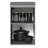 Bajo Mesada 40 cm 1 Puerta Nice Gris