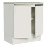 Bajo Mesada 70 cm 2 Puertas Glamy Blanco