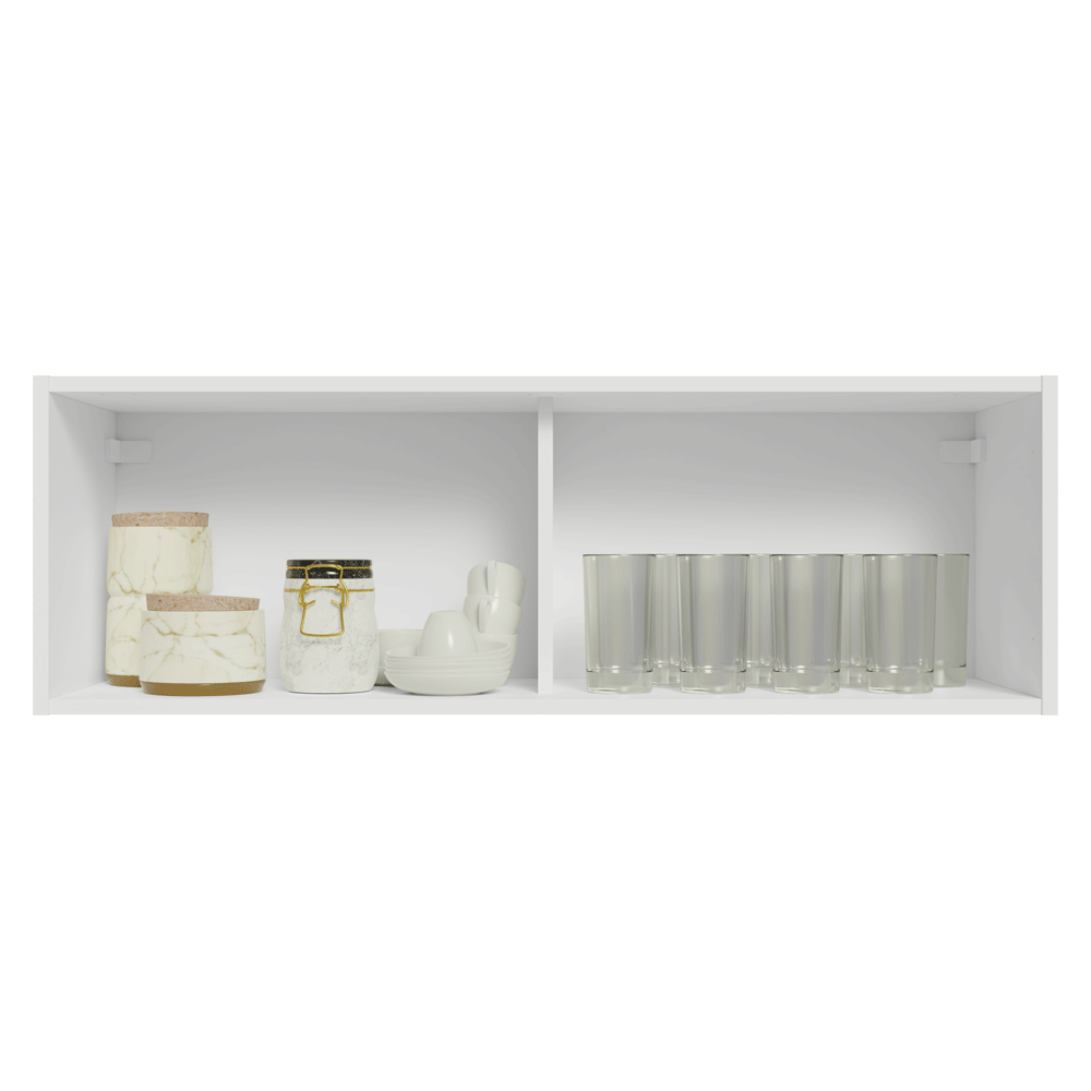 Alacena Cocina 100 cm 1 Pueta Abatible Blanco/Crema Vik Madesa