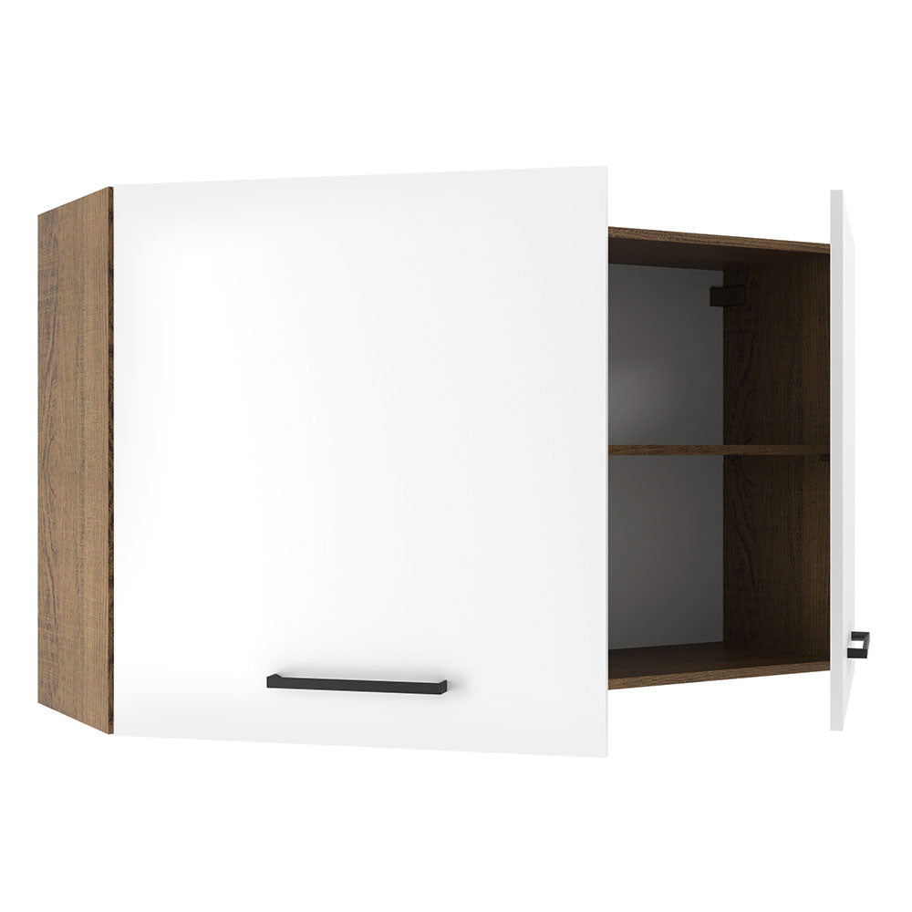 Alacena Madesa Agata 120 cm 2 Puertas Marrón/Blanco