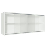 Alacena Madesa 2 Puertas Corredizas de Vidrio Glamy, Lux y Reims - Blanco