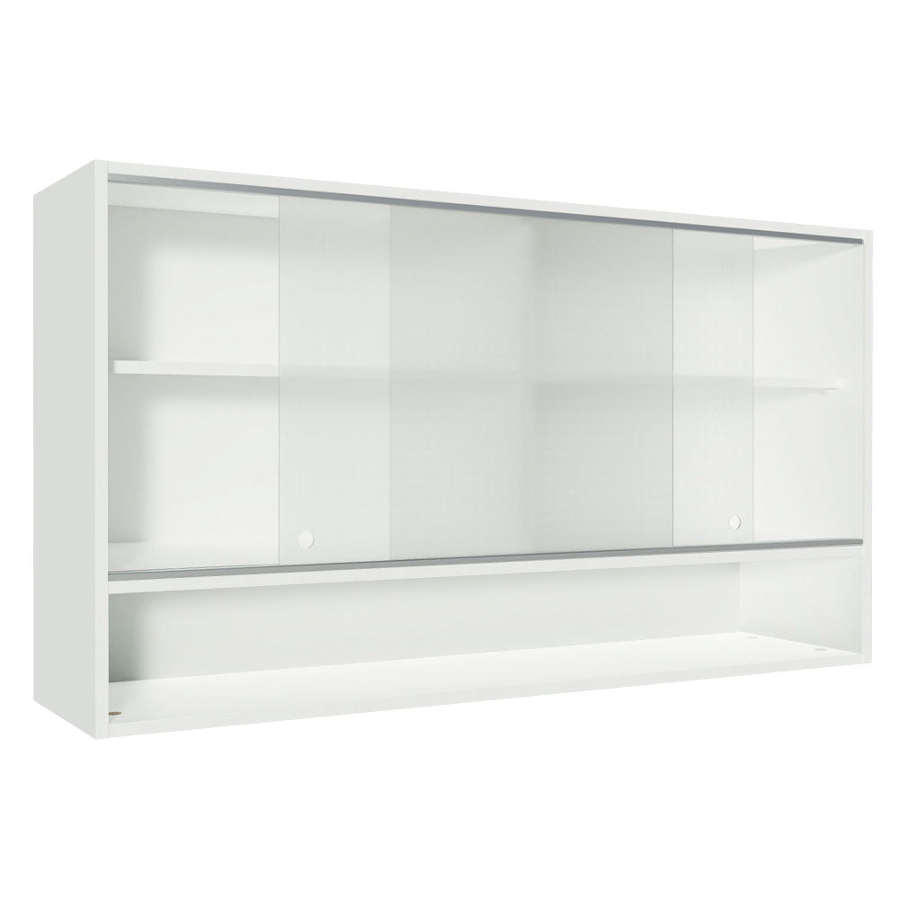 Armario Alto Madesa Glamy 2 Puertas Corredizas de Cristal