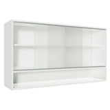 Armario Alto Madesa Glamy 2 Puertas Corredizas de Cristal
