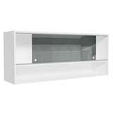 Alacena para Cocina 120 cm 2 Puertas Corredizas de Vidrio Neutral 1 Nicho Blanco para Cocinas Glamy, Lux e Reims Madesa