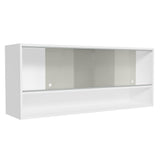 Alacena para Cocina 120 cm 2 Puertas Corredizas de Vidrio color Blanco Madesa