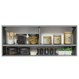 Alacena para Cocina 120 cm 2 Puertas Corredizas de Vidrio Translúcido color Gris Nice Madesa