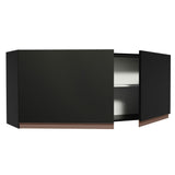 Alacena Madesa Reims 120 x 50 cm 2 Puertas Negro