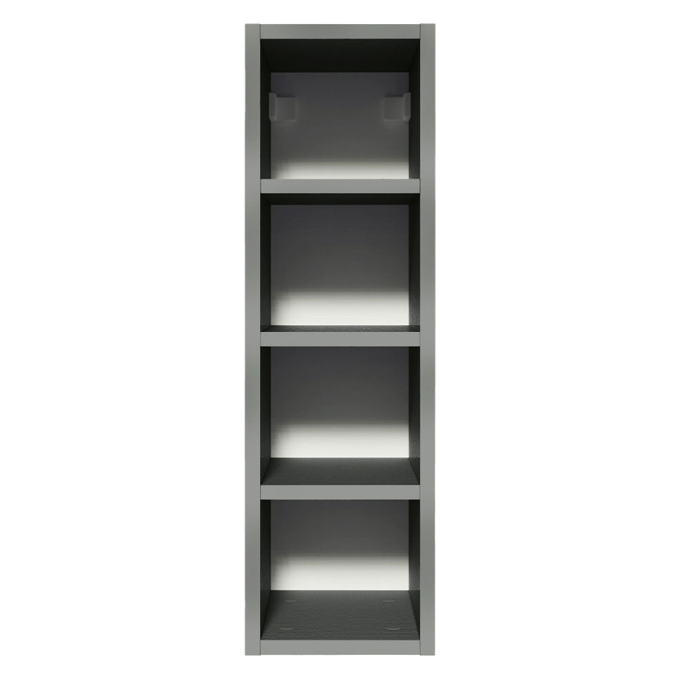 Alacena Porta Botellas 20 cm 4 Nichos Nice Gris