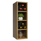 Alacena 20 cm Porta Botellas 4 Nichos Marrón Línea Estándar Madesa