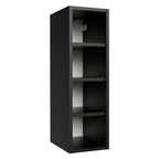 Alacena 20 cm Porta Botellas 4 Nichos Negro Línea Estándar Madesa