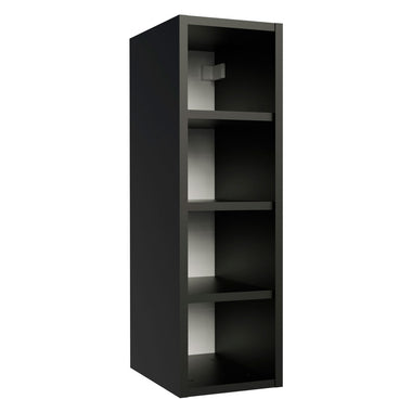Alacena 20 cm Porta Botellas 4 Nichos Negro Línea Estándar Madesa