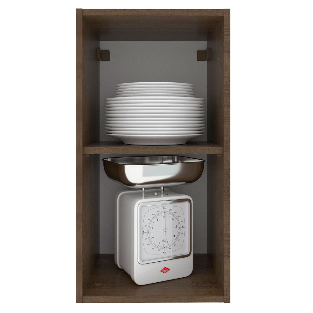 Alacena Cocina 35 cm 1 Puerta Marrón/Blanco Stella Madesa