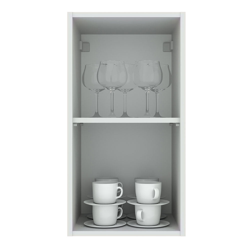 Alacena Cocina 35 cm 1 Puerta Blanco/Negro Agata Madesa