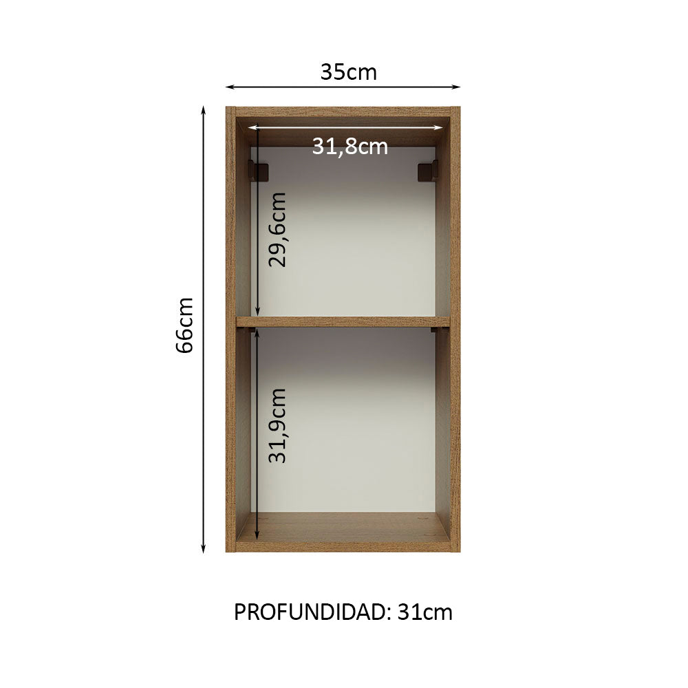 Alacena Gabinete Superior Cocina Madesa Glamy 35cm MN