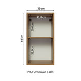 Alacena Gabinete Superior Cocina Madesa Glamy 35cm MN