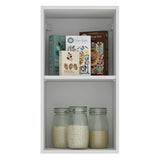 Alacena Cocina 35 cm 1 Puerta Blanco/Marrón Stella Madesa