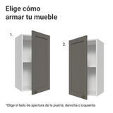 Alacena 35 cm 1 Puerta Blanco/Gris Vik Madesa