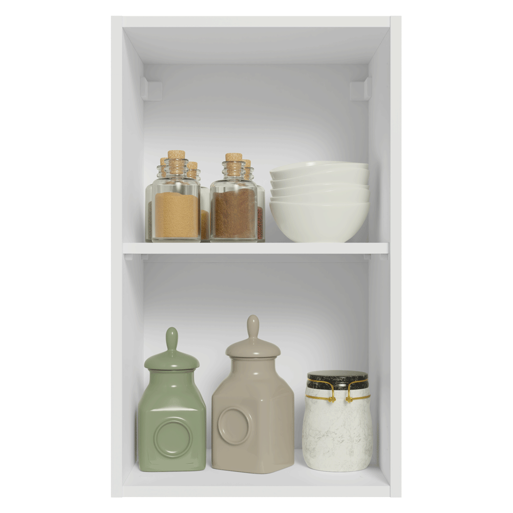 Alacena Cocina 40 cm 1 Pueta Blanco/Crema Vik Madesa