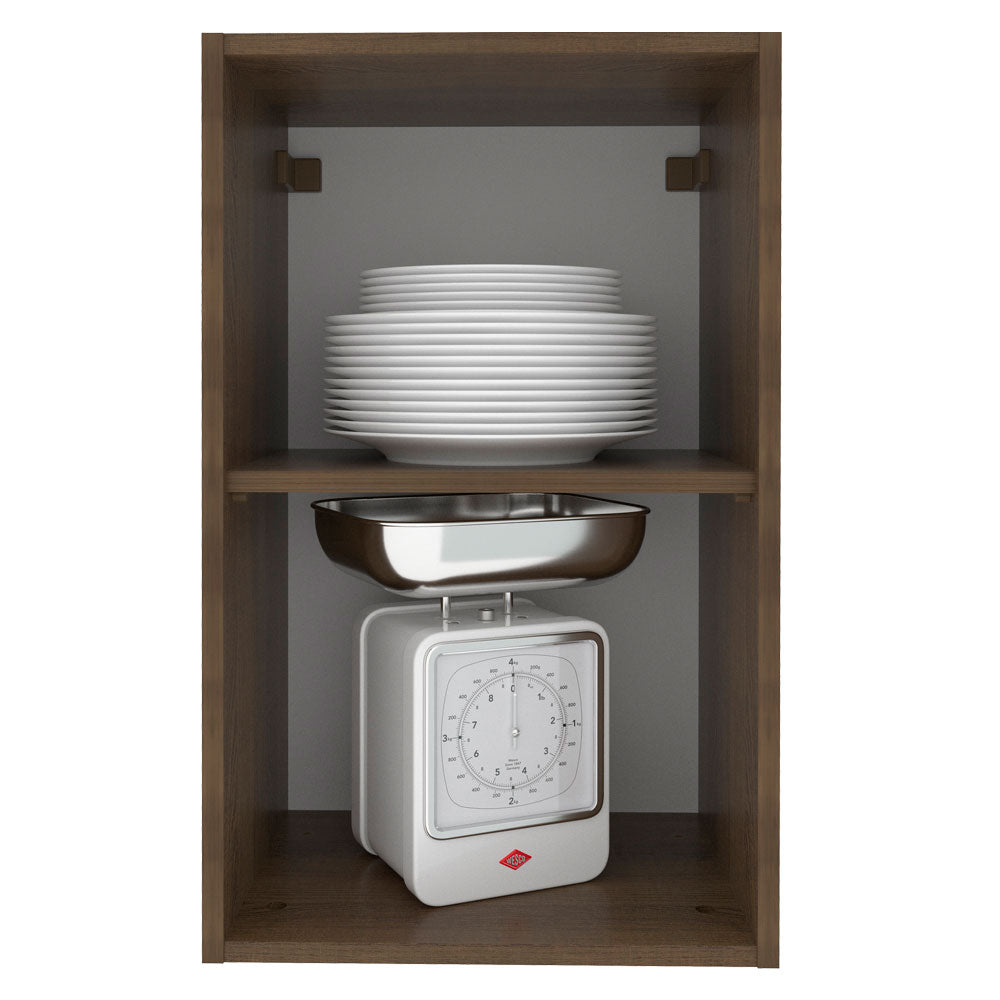 Alacena Cocina 40 cm 1 Puerta Marrón/Blanco Stella Madesa