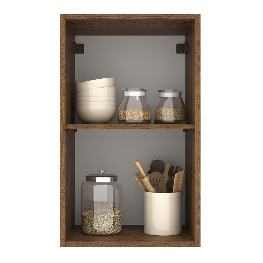 Alacena Cocina 40 cm 1 Puerta Marrón/Negro Agata Madesa