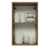 Alacena 40 cm 1 Puerta Lux Marrón/Negro