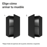 Alacena 40 cm 1 Puerta Negro Nice Madesa